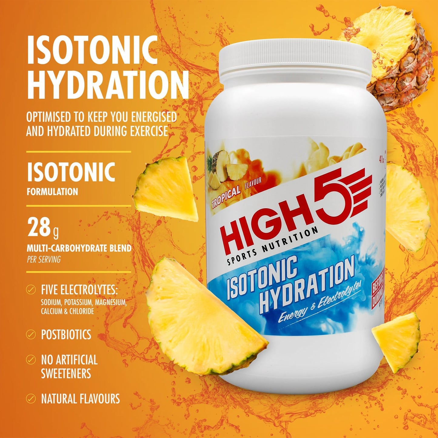 Energidryck High5 ISOTONIC (1,23 kg) Tropical