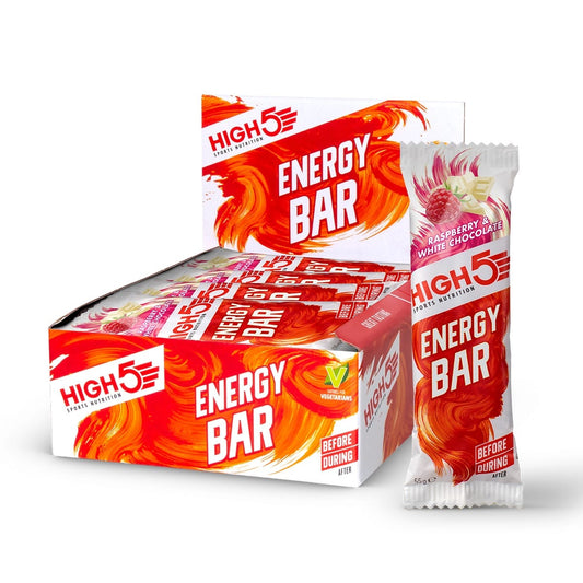 High5 ENERGY BAR (55g) Biała czekolada z malinami