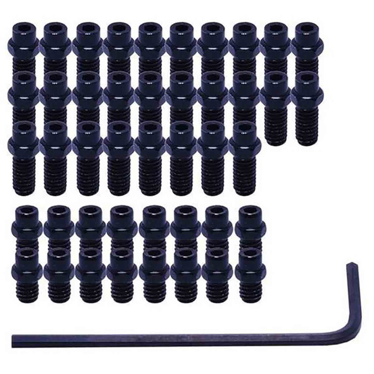 Kingpin Pins Kit til et par DMR Vault-pedaler Sort