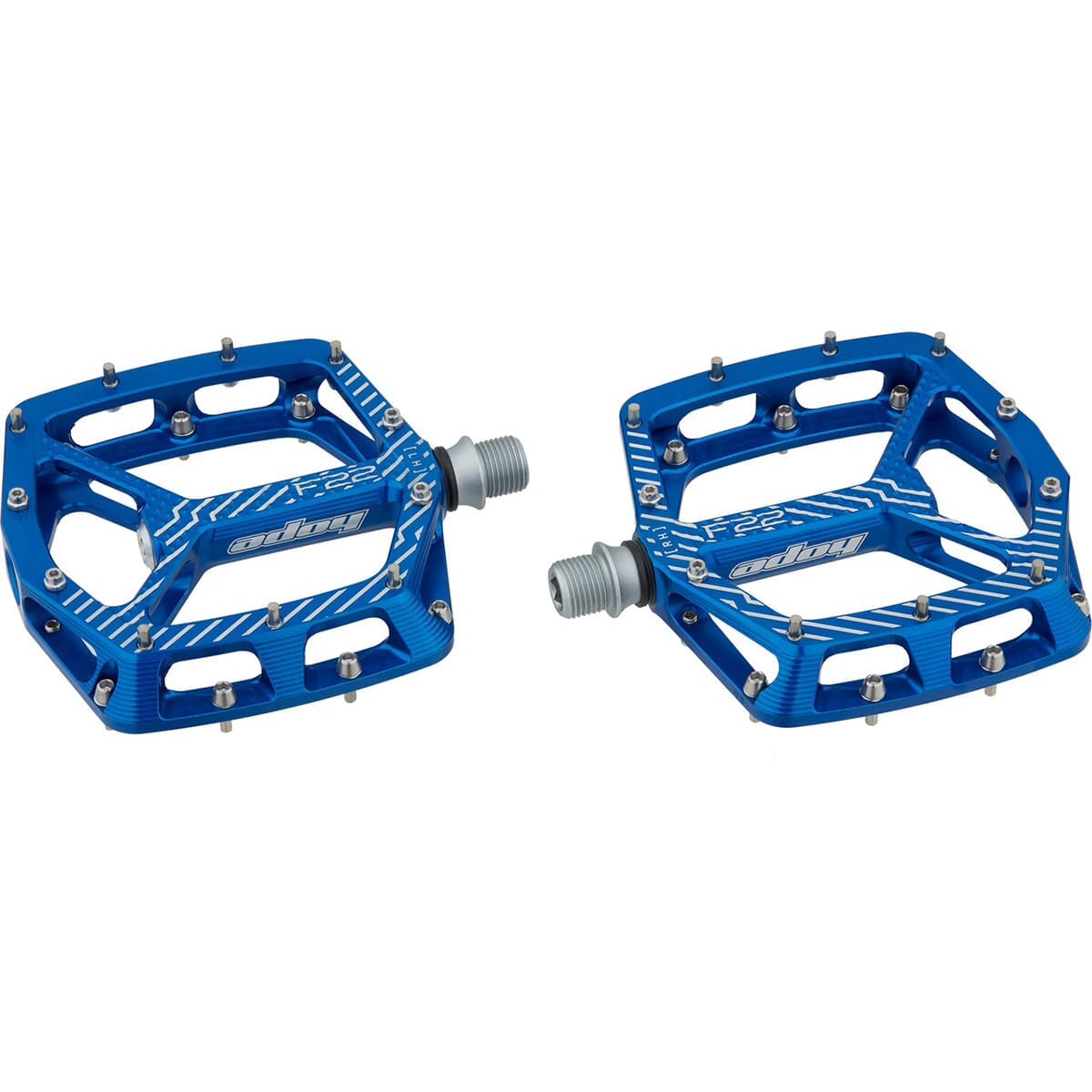 Ploché pedály HOPE F22 Blue