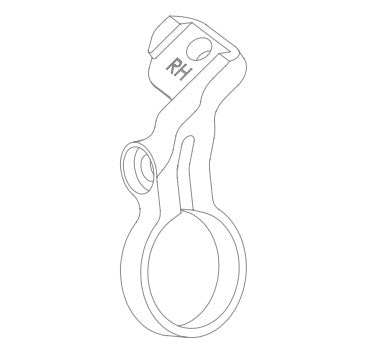 Wspornik Sram AXS POD do prawej zmiany biegów HOPE Tech 3/XCR czarny