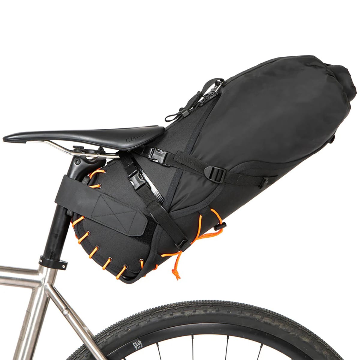 RESTRAP SADDLE BAG 18 L Orange + DRY BAG Sort
