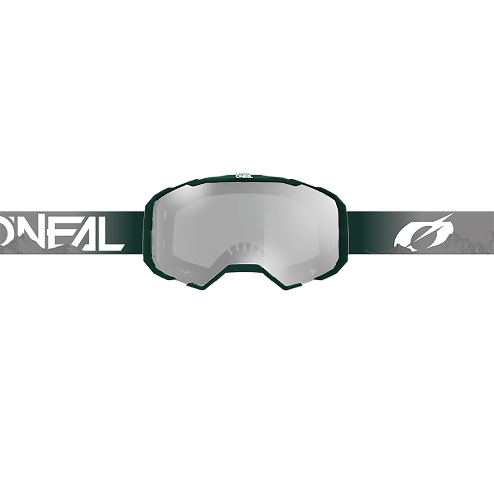 Maska O'NEAL B-22 COVERT Grey/Green Clear Shield