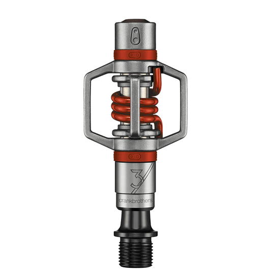 CRANKBROTHERS EGG BEATER 3 pedaler Silver/Röd