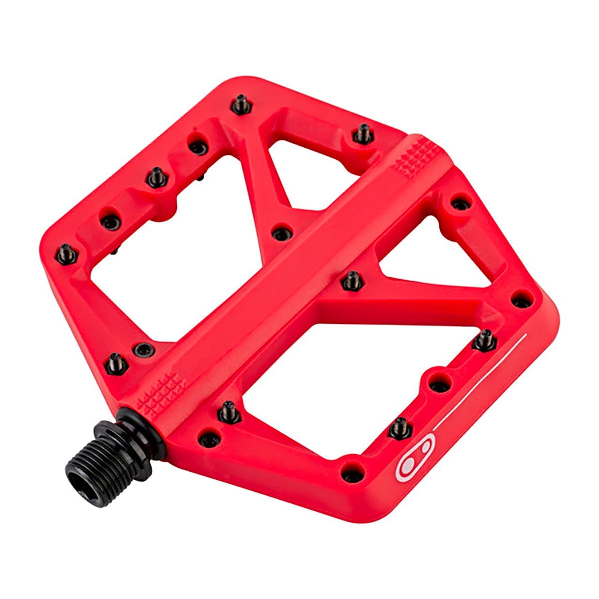 CRANKBROTHERS STAMP 1 Små platta pedaler Röd