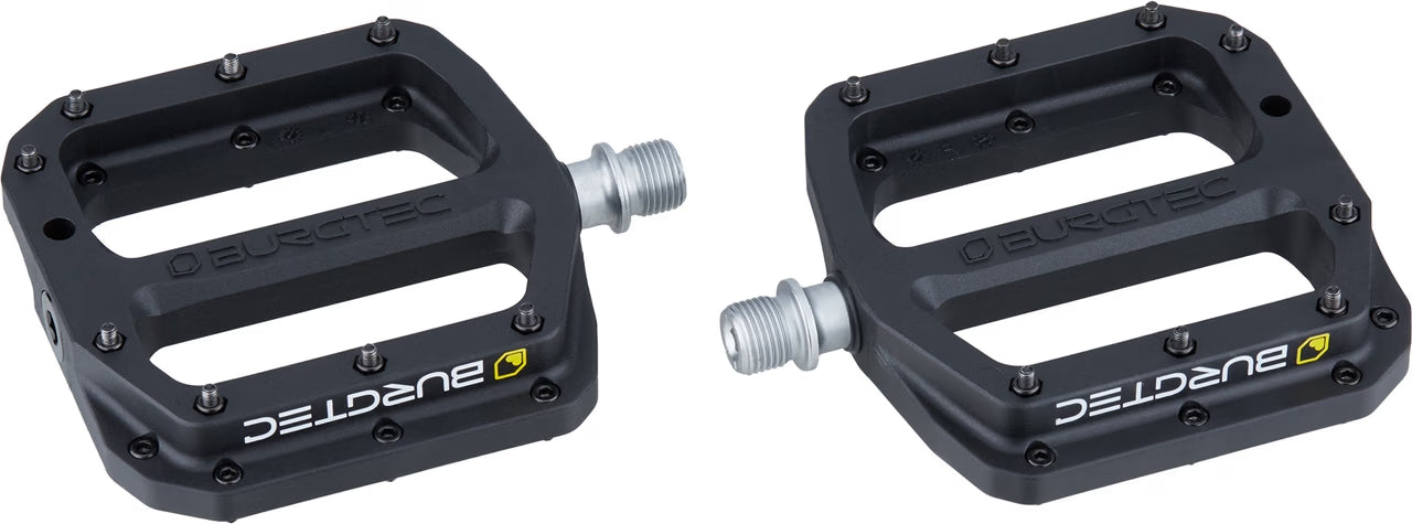 BURGTEC MK4 Flatpedaler i komposit, svart
