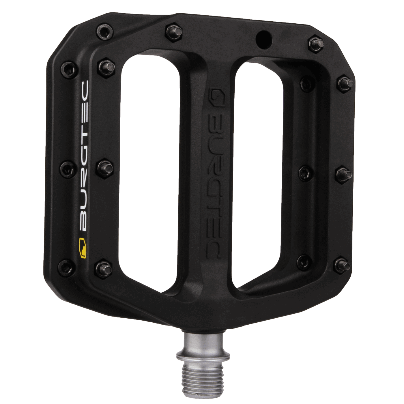 BURGTEC MK4 Flatpedaler i komposit, svart