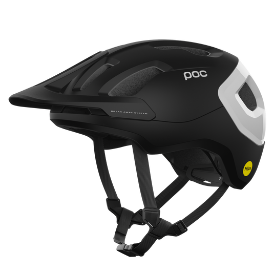 Kask MTB POC AXION RACE MIPS czarny/biały matowy