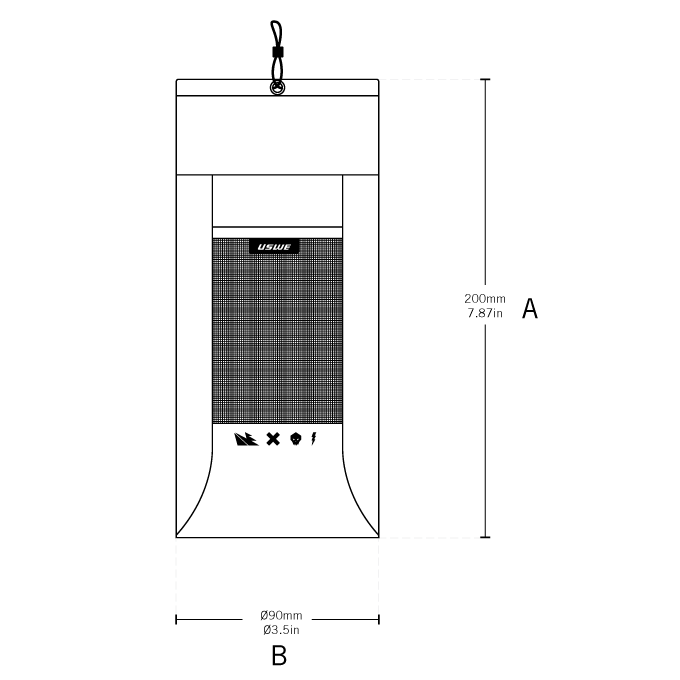 USWE FOOD POUCH taška na řídítka 1,4 l černá