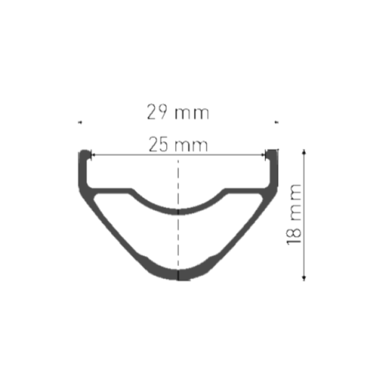 DT SWISS XR 1700 SPLINE 25 mm 29" 12x148 mm Boost bakhjul