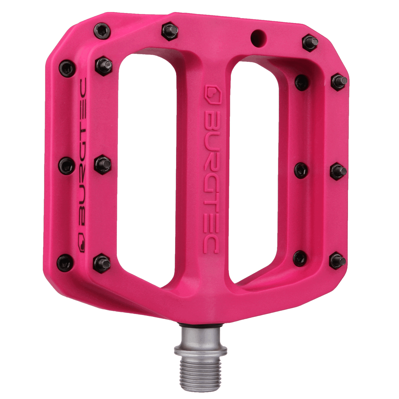 BURGTEC MK4 Toxic Barbie Pink Flat Pedals i komposit