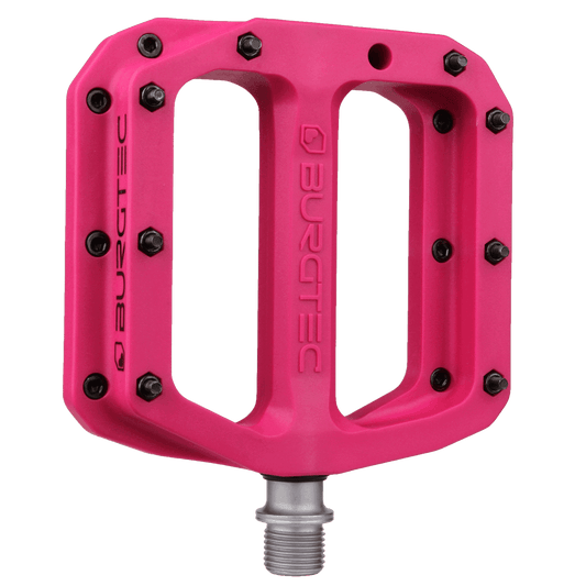 Ploché pedály BURGTEC MK4 Composite Toxic Barbie Pink