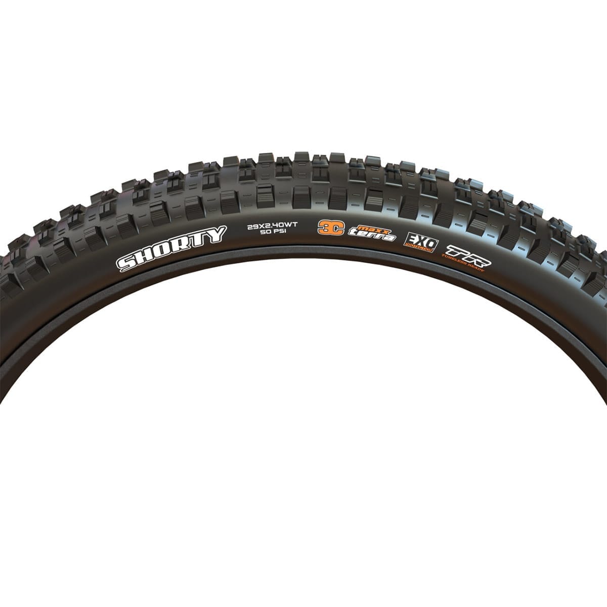 MAXXIS SHORTY 29x2.40 WT DH 3C MaxxGrip Tubeless Ready Soft Black-dæk