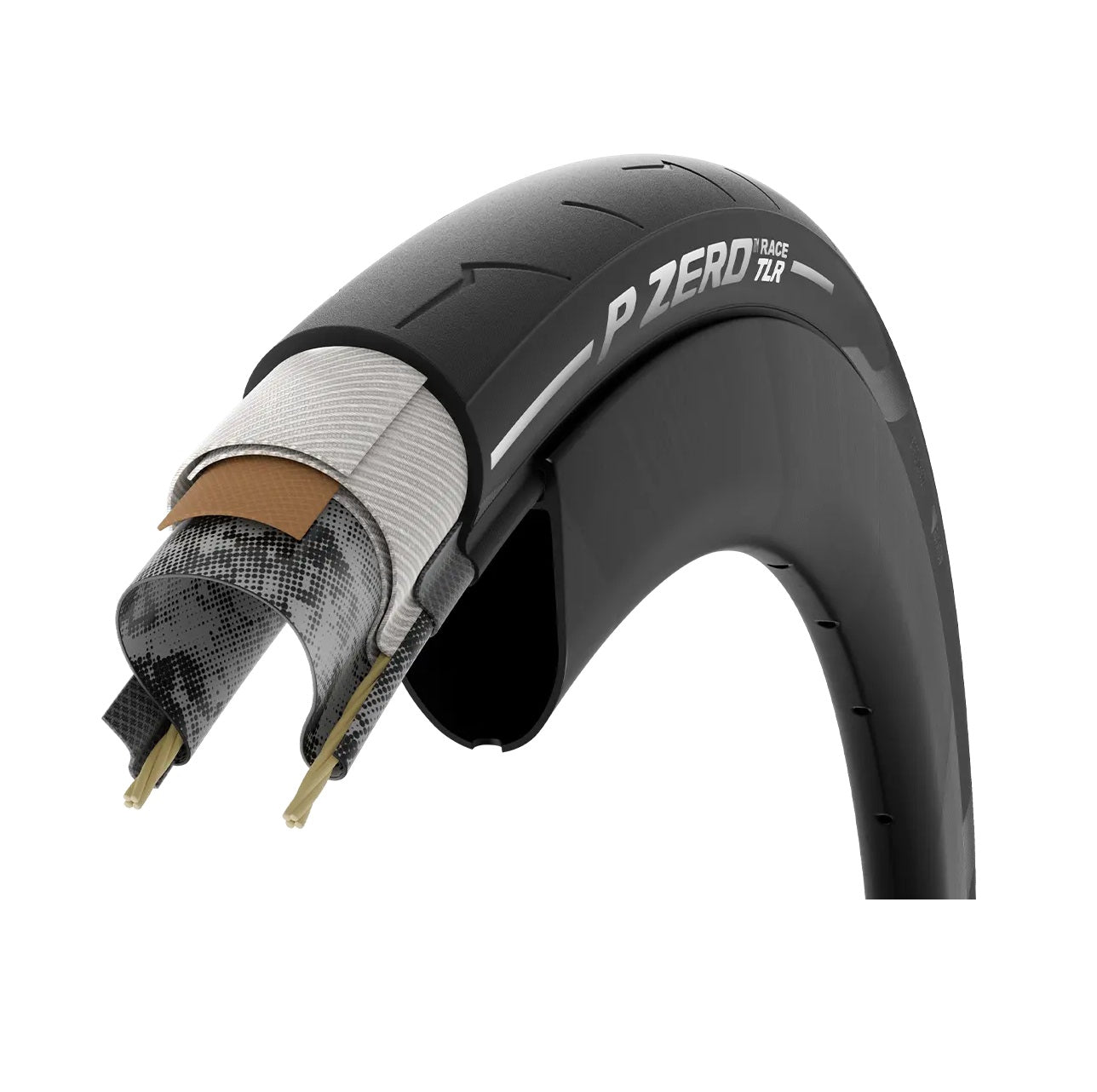 PIRELLI P ZERO RACE TLR 700c Tubeless Ready Beige dæk