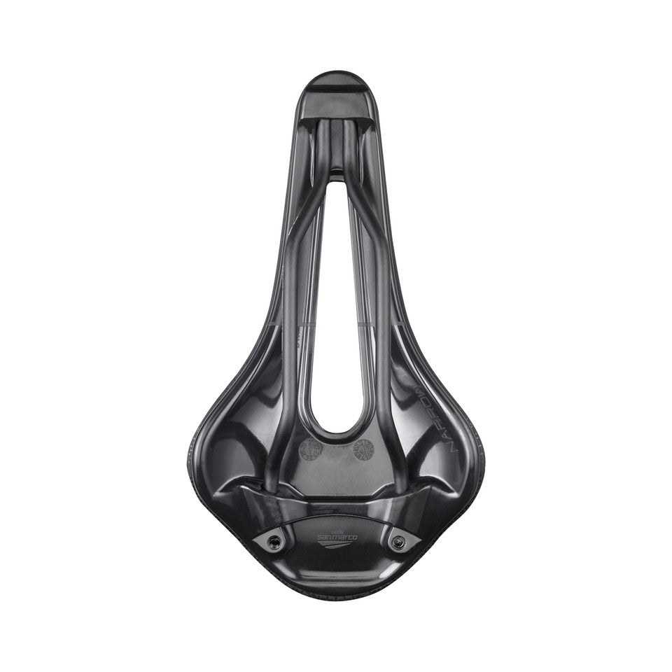 Sadel SAN MARCO SHORTFIT 2.0 COMFORT OPEN-FIT DYNAMIC S3 Bredd 140 mm Skenor Mangan