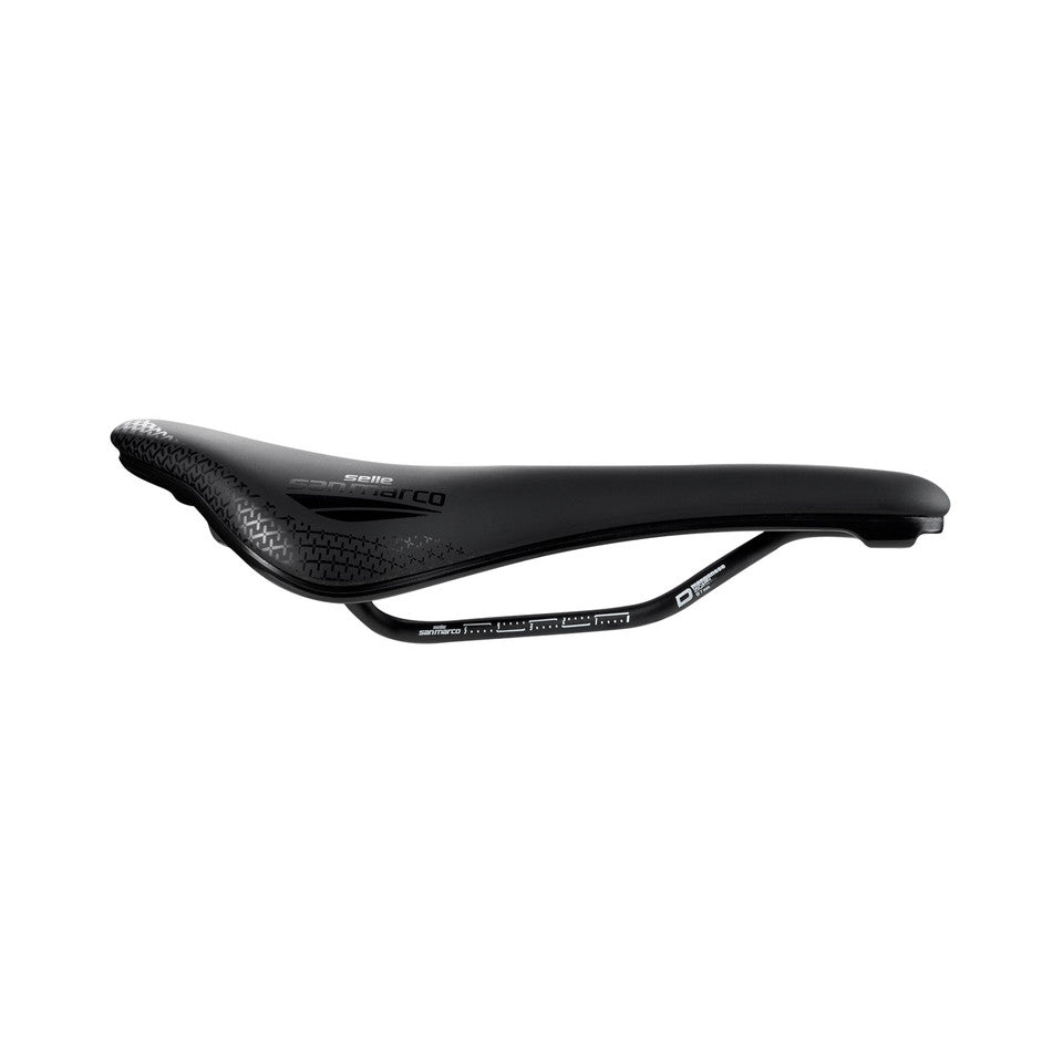 Sadel SAN MARCO SHORTFIT 2.0 COMFORT OPEN-FIT DYNAMIC S3 Bredd 140 mm Skenor Mangan