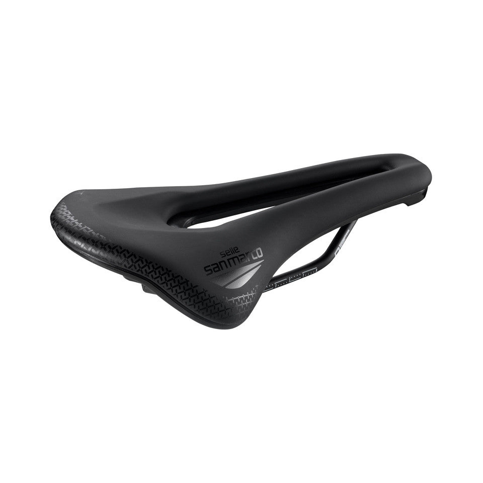 Sadel SAN MARCO SHORTFIT 2.0 COMFORT OPEN-FIT DYNAMIC S3 Bredd 140 mm Skenor Mangan