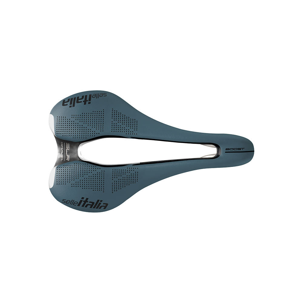 Sadel SELLE ITALIA SLR BOOST GRAVEL SUPERFLOW S Skinner TI316 Blå