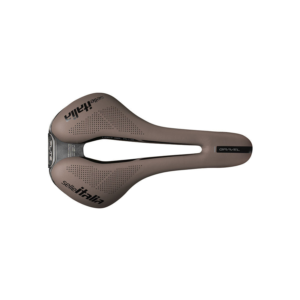 Sadel SELLE ITALIA FLITE BOOST GRAVEL SUPERFLOW S Skinner TI316 Brun