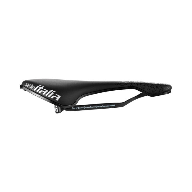 Sadel SELLE ITALIA FLITE BOOST SUPERFLOW PRO TEAM 6.1 L Kolfiberskenor Svart