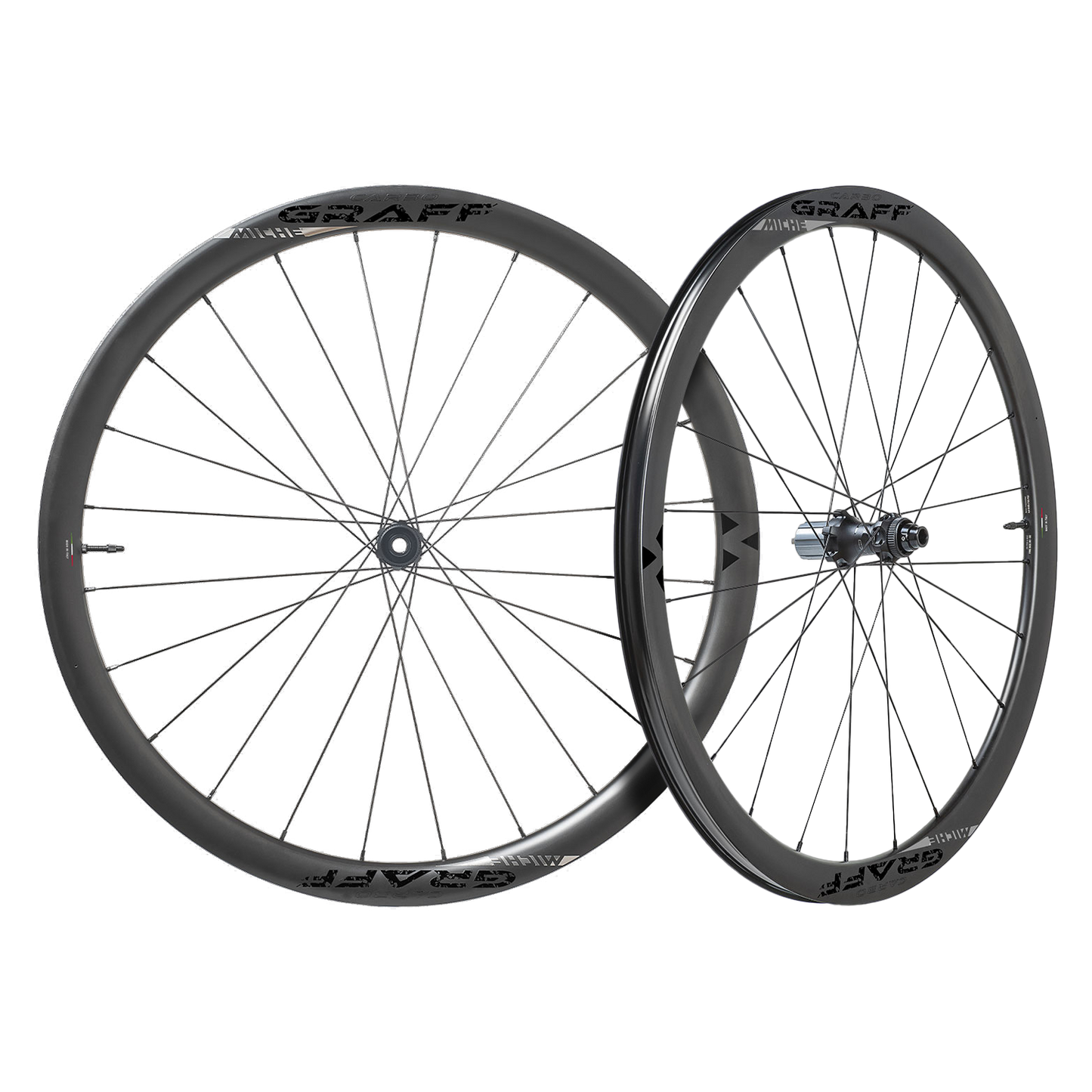 Paire de Roues MICHE CARBO GRAFF EVO DISC Tubeless Ready (Center Lock)