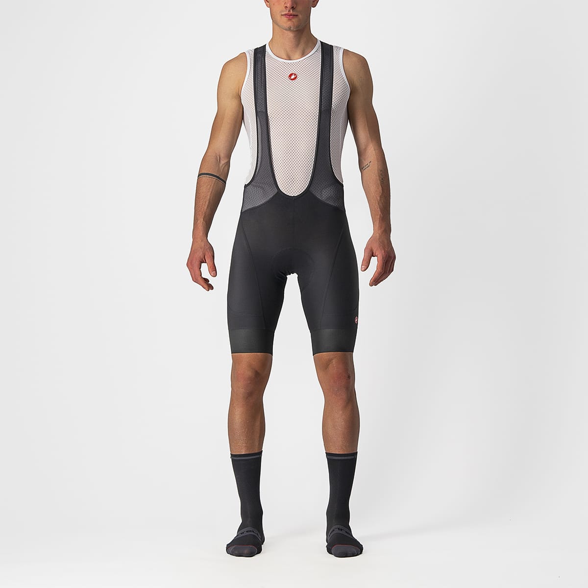 Spodenki na szelkach CASTELLI ENDURANCE 3, czarne