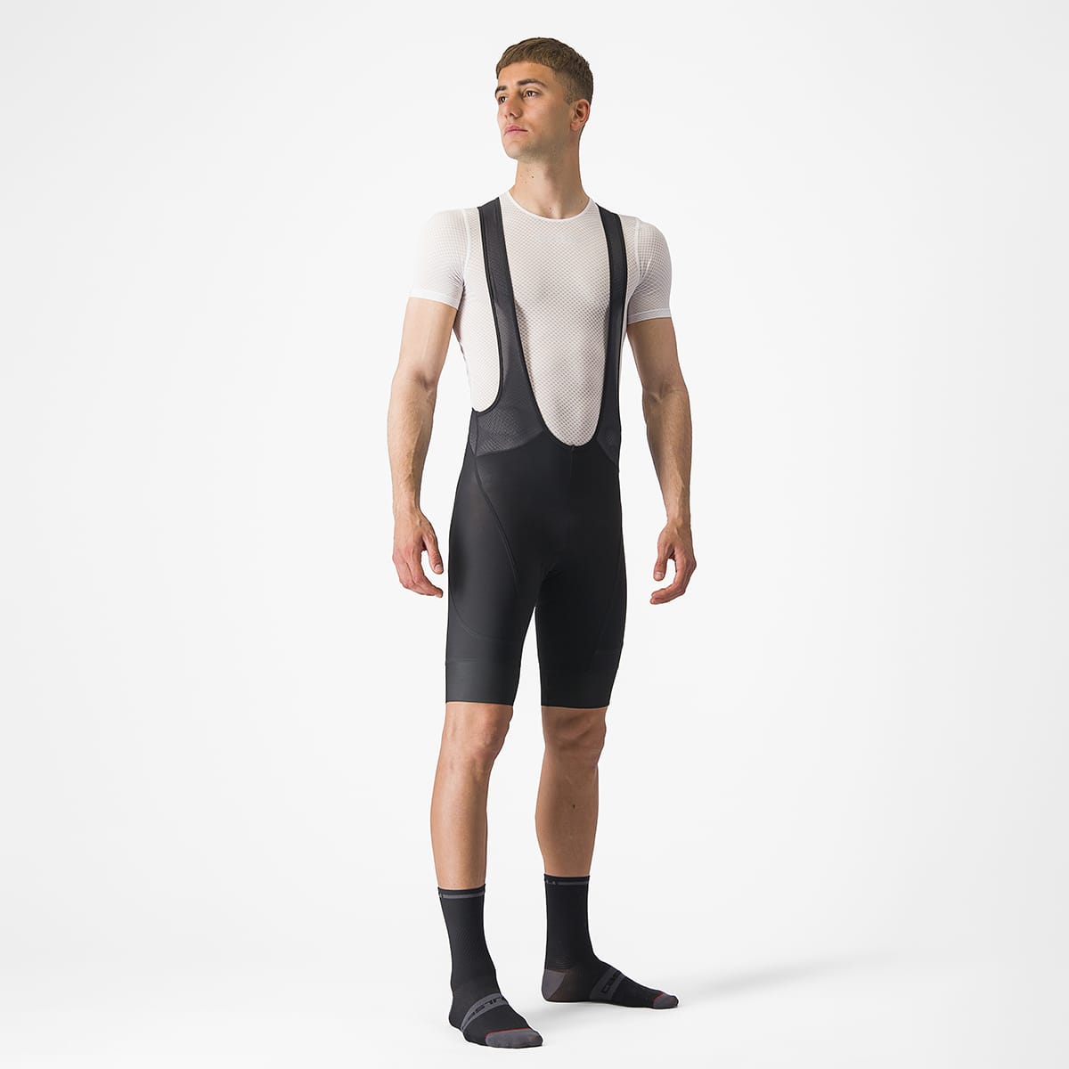 Spodenki na szelkach CASTELLI ENDURANCE 3, czarne
