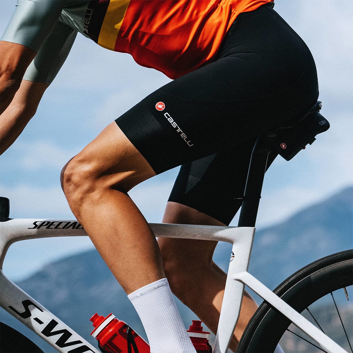 Spodenki na szelkach CASTELLI ENDURANCE 3, czarne