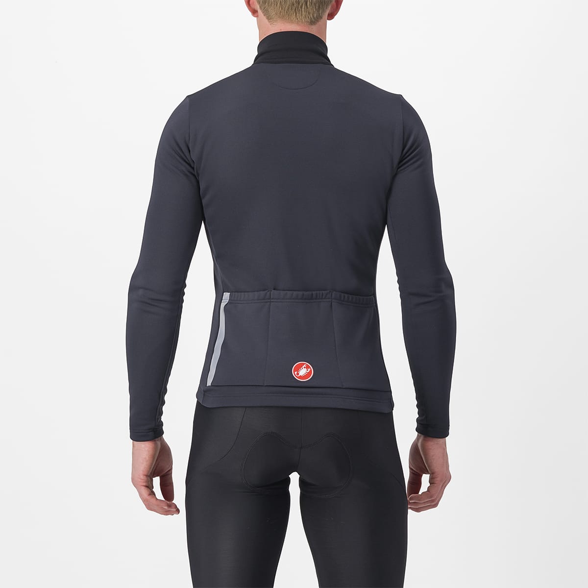 CASTELLI ENTRATA THERMAL Långärmad Jersey Svart/Röd
