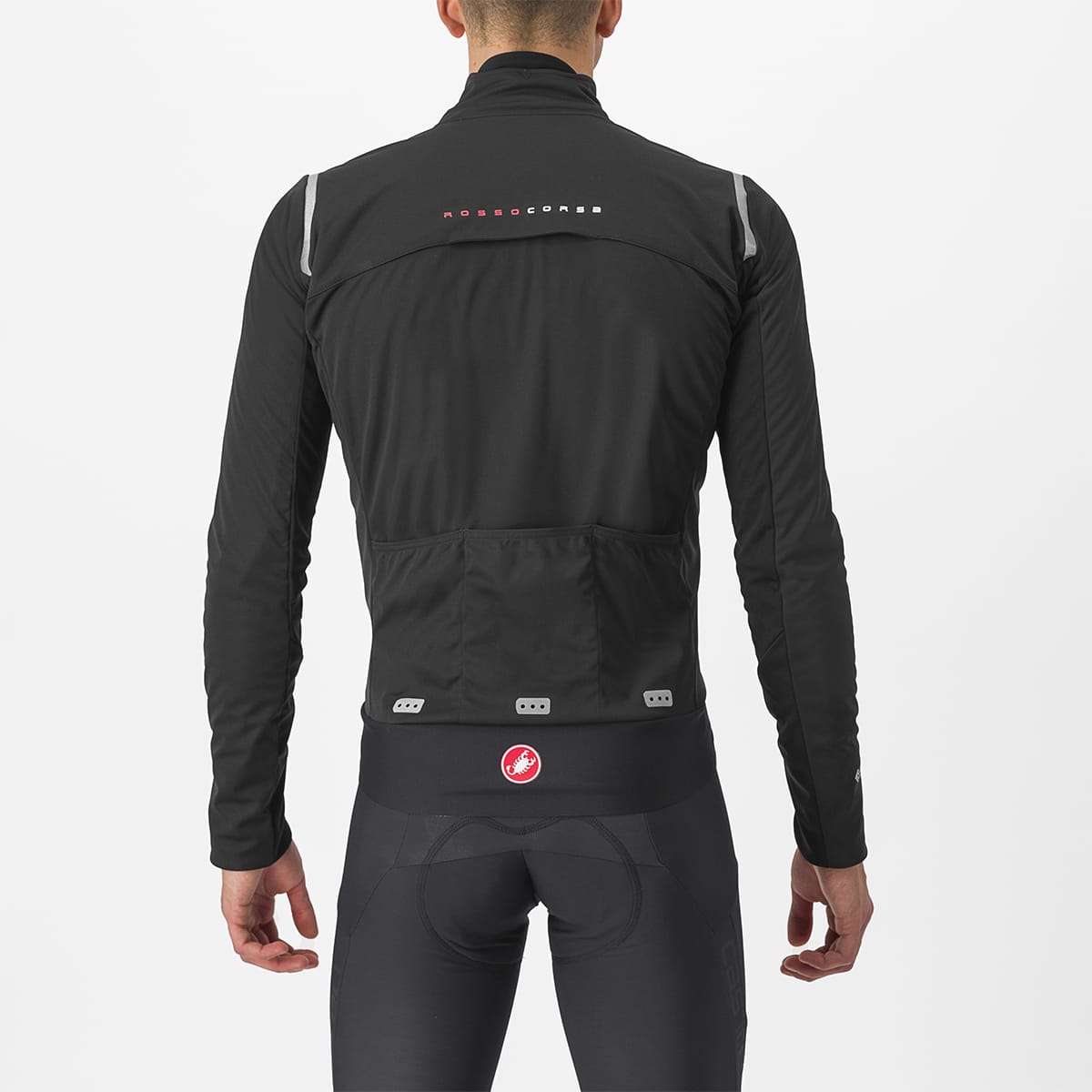 CASTELLI ALPHA DOPPIO ROS Bunda černá/reflexní