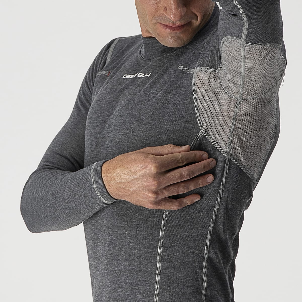 CASTELLI FLANDERS WARM Spodní prádlo s dlouhým rukávem Grey