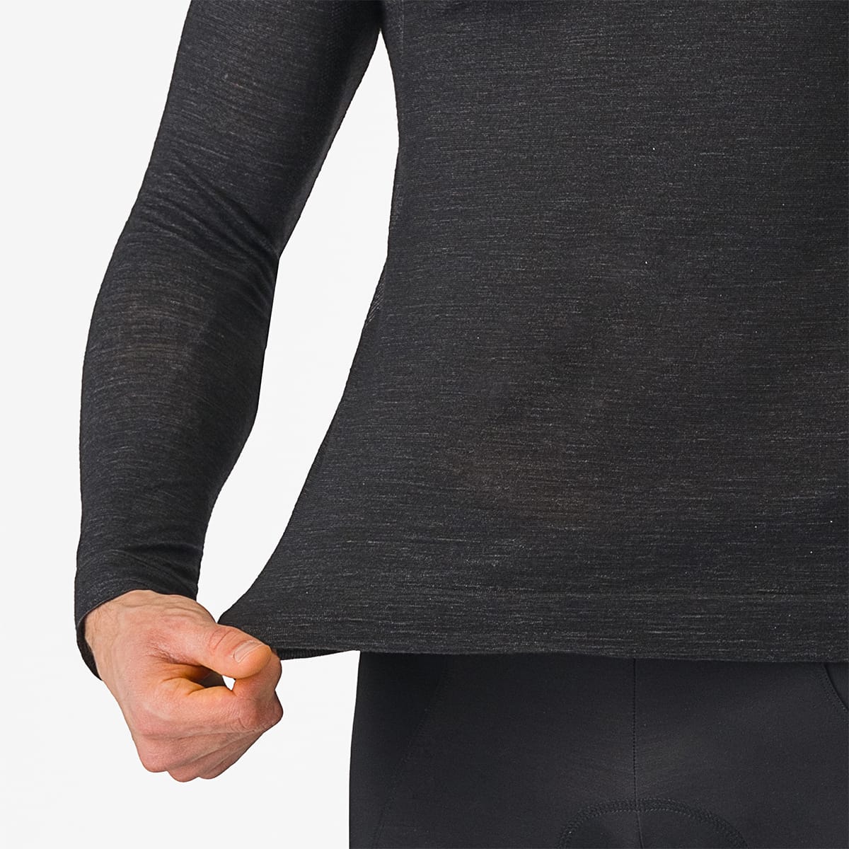 CASTELLI MERINO SEAMLESS Långärmad Underkläder Svart