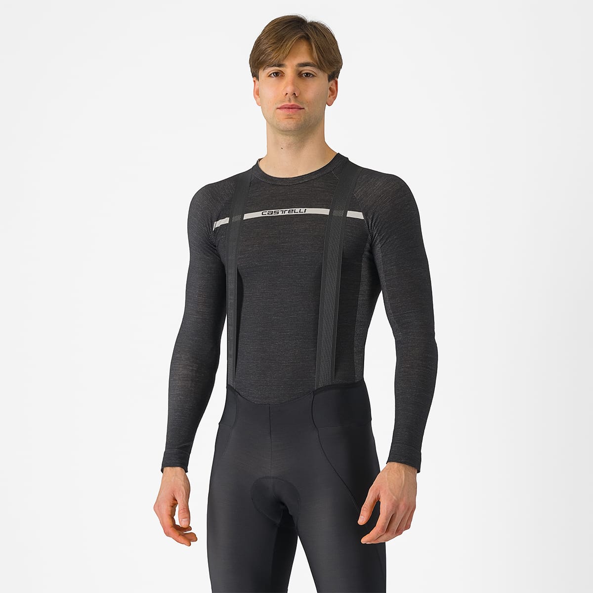 CASTELLI MERINO SEAMLESS Långärmad Underkläder Svart