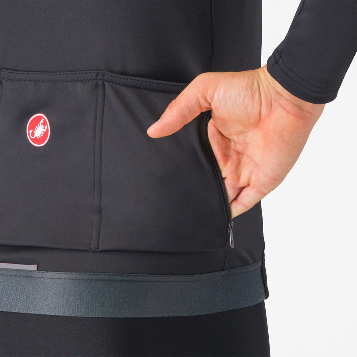 CASTELLI ESPRESSO THERMAL Dres s dlouhým rukávem Black