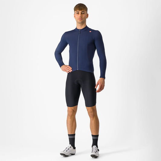 CASTELLI ESPRESSO THERMAL Dres s dlouhým rukávem modrý