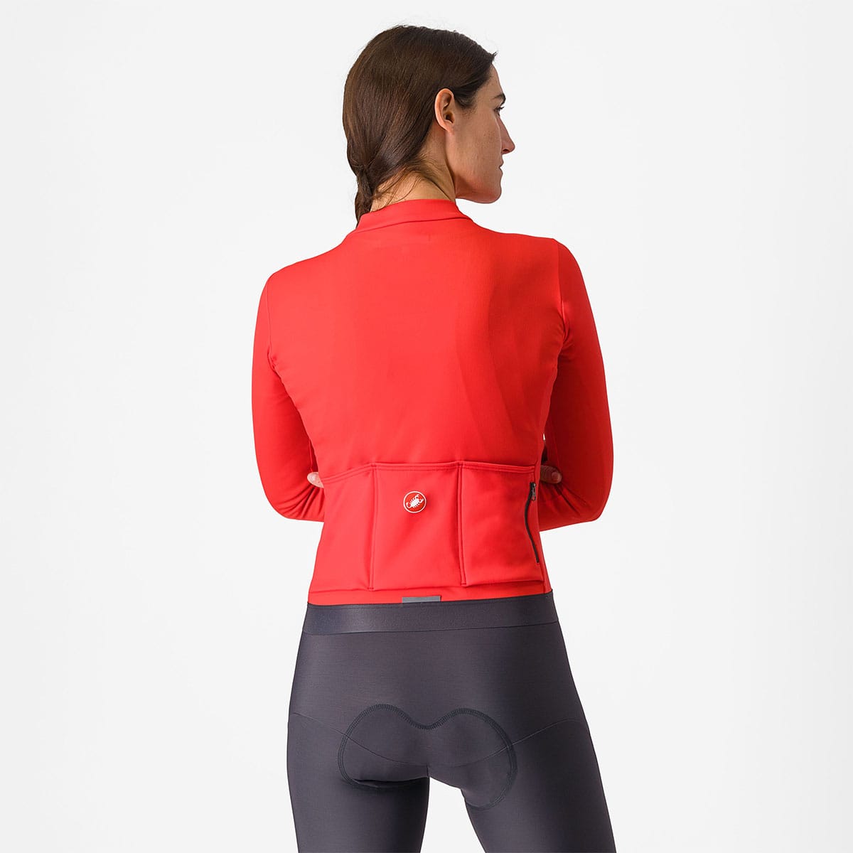 CASTELLI ESPRESSO THERMAL Langærmet dametrøje Pink/Sort