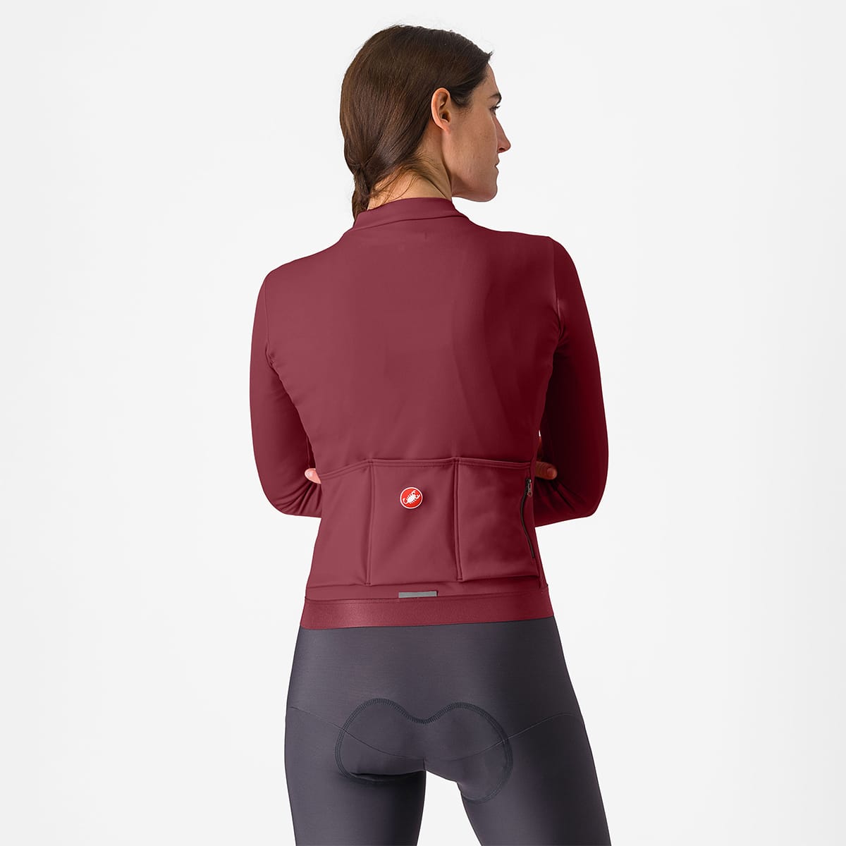 CASTELLI ESPRESSO THERMAL Langærmet dametrøje Bordeaux