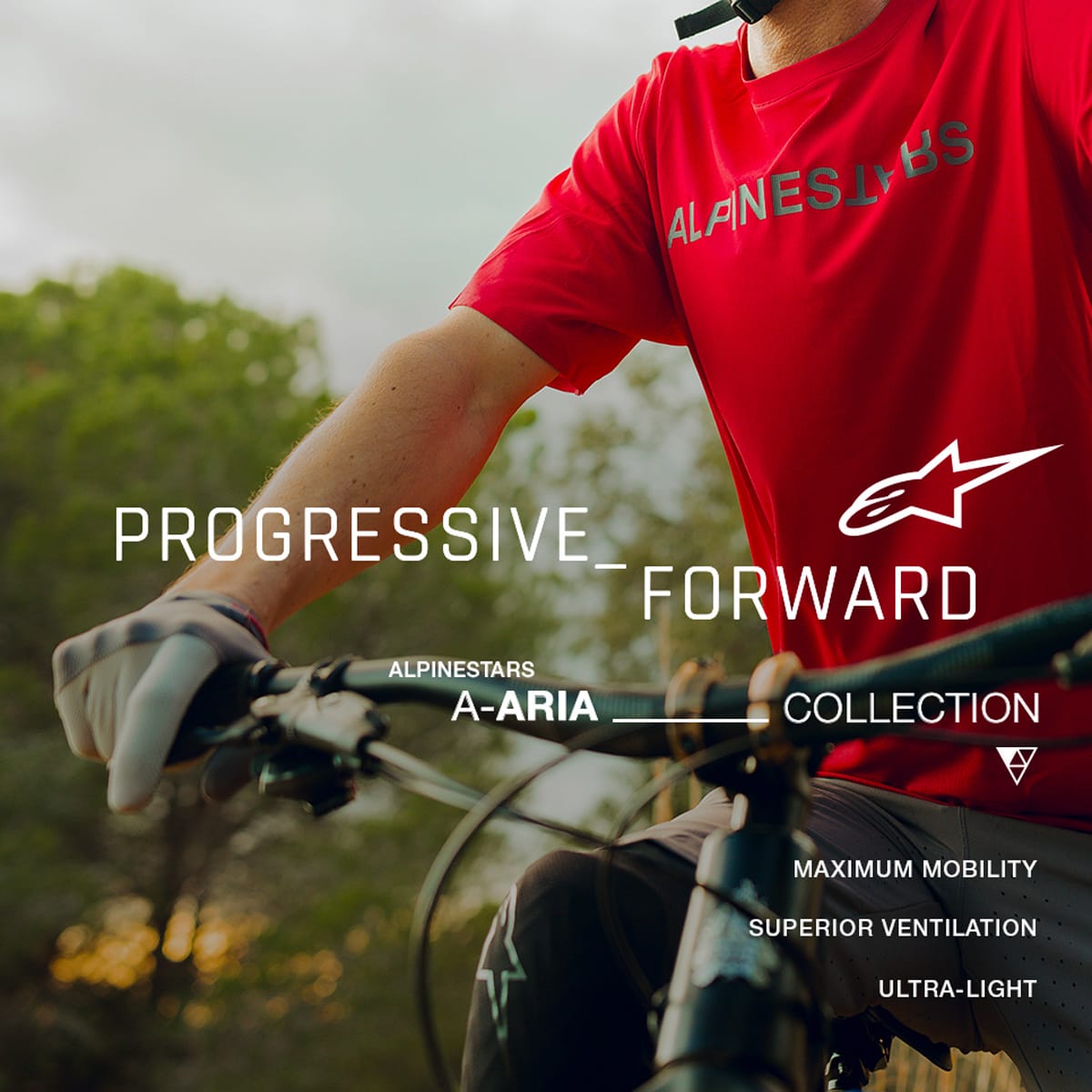ALPINESTARS A-ARIA SWITCH Kortärmad fluorescerande röd tröja