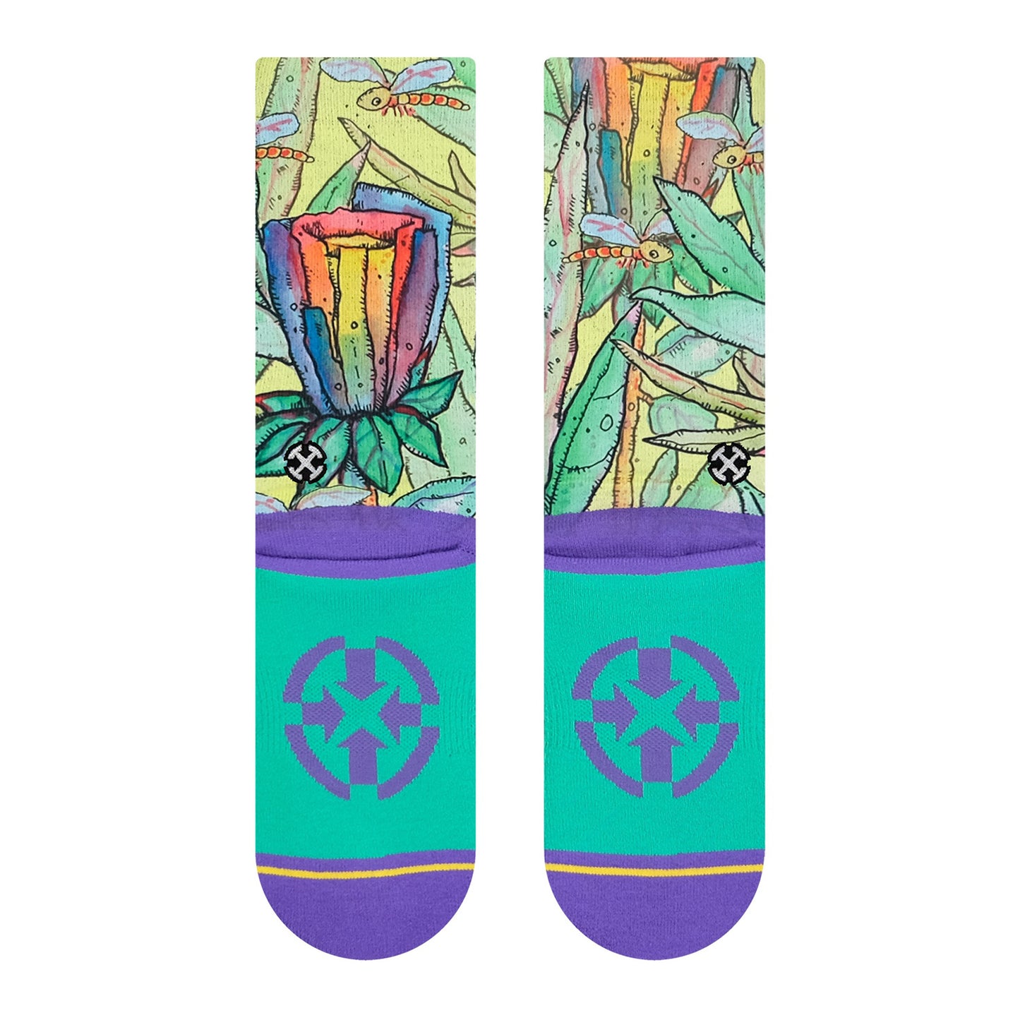 Chaussettes MERGE4 BAD OTIS LINK RAINBOW FLOWER