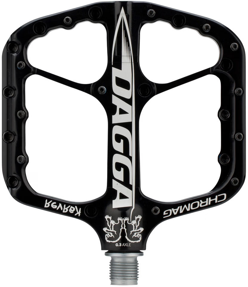 Płaskie pedały CHROMAG DAGGA CHRIS KOVARIK Czarny