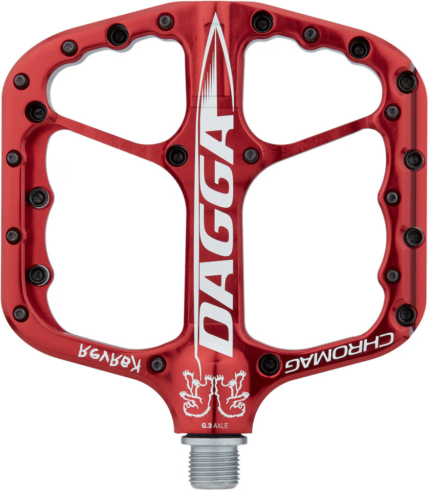 CHROMAG DAGGA fladpedaler CHRIS KOVARIK Rød