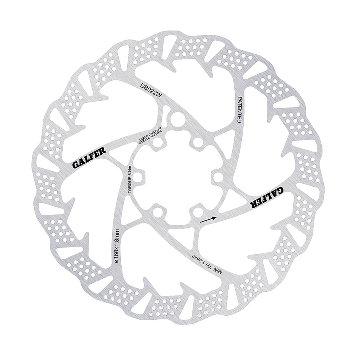 Disque GALFER WAVE SHARK 1,8 mm 6 trous