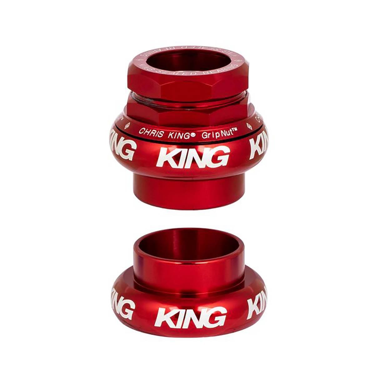 CHRIS KING GRIPNUT 1" zewnętrzny zestaw słuchawkowy EC30/EC30 czerwony