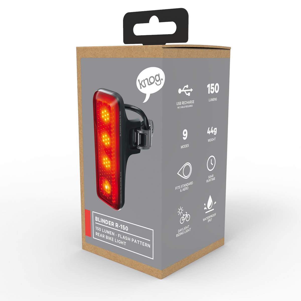 KNOG BLINDER REAR 150 - czarny