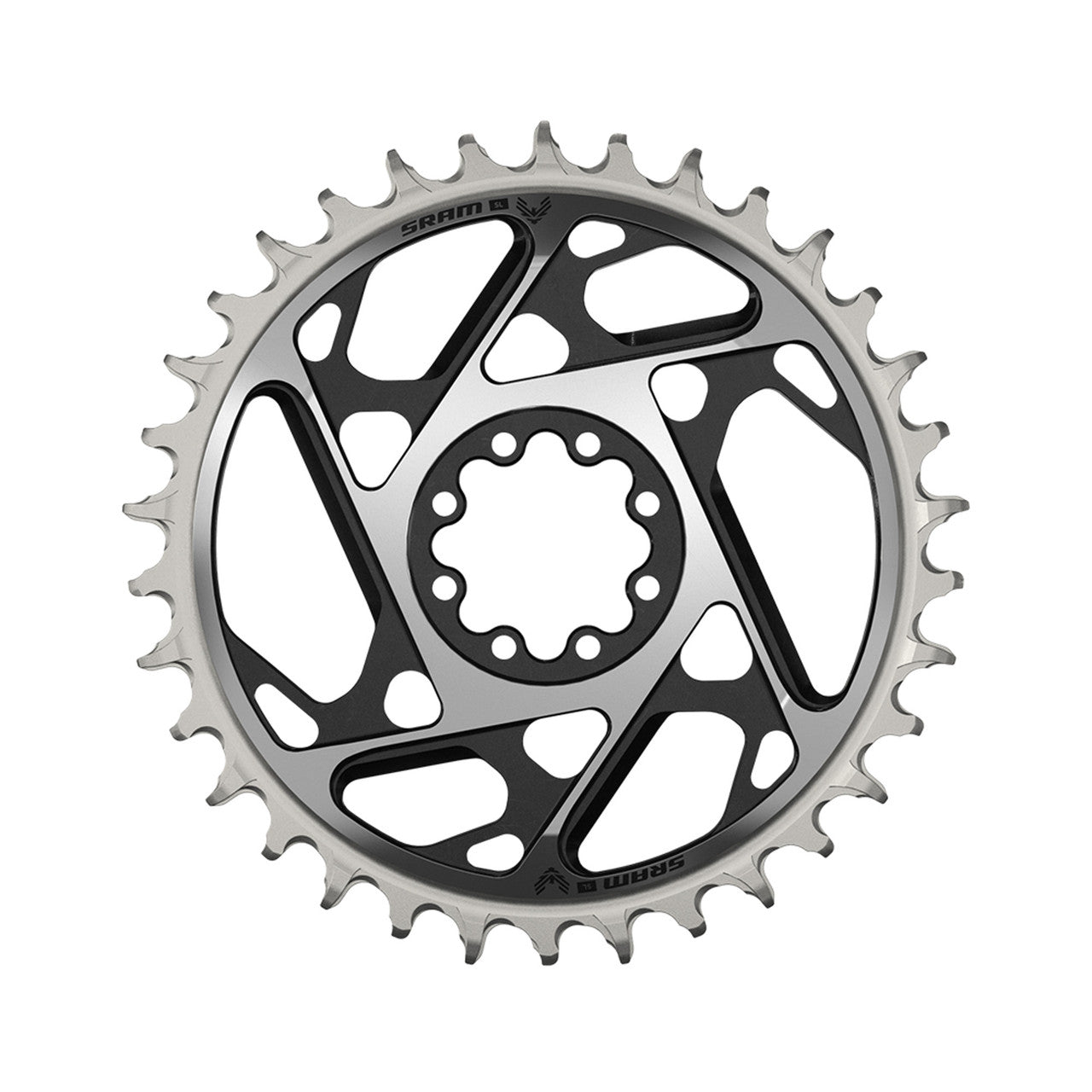 SRAM XX-SL T-TYPE EAGLE BOOST 12V Direktmonterad 3mm Offset Mono-kedjekrans Svart/Silver