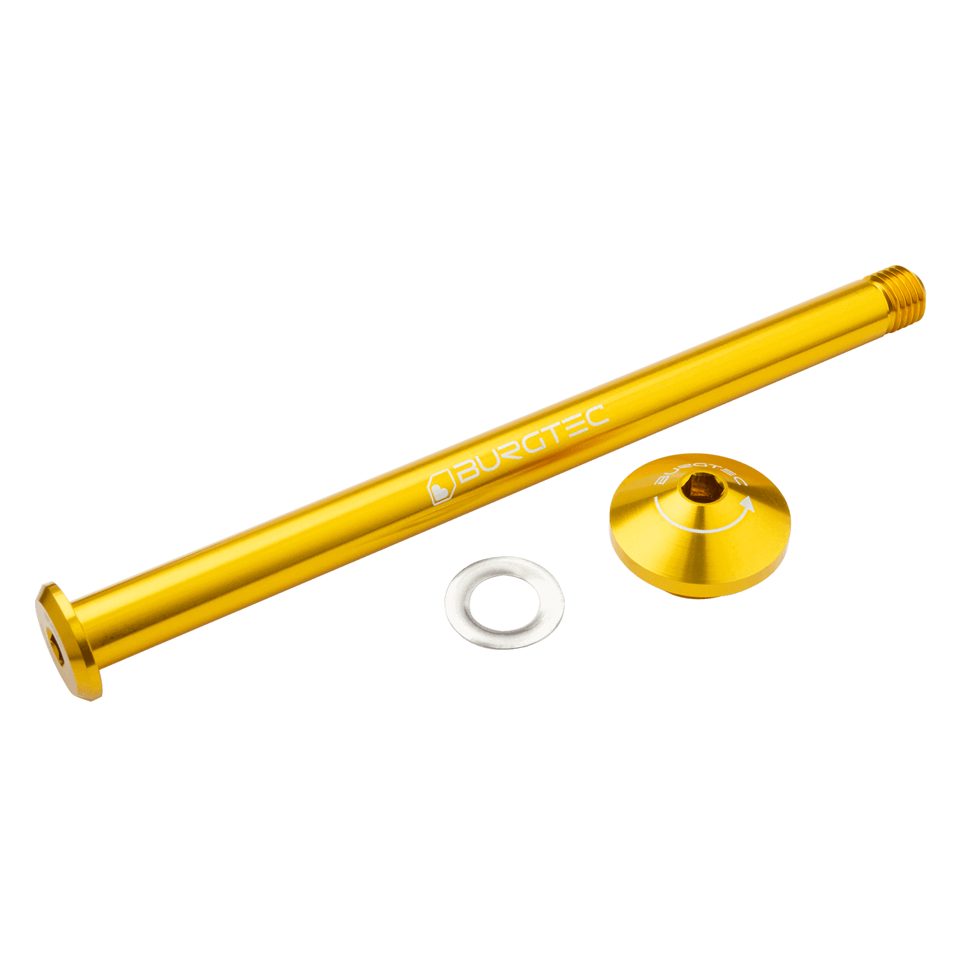 BURGTEC 171 mm bakhjulsaxel för Yeti Gold-ram