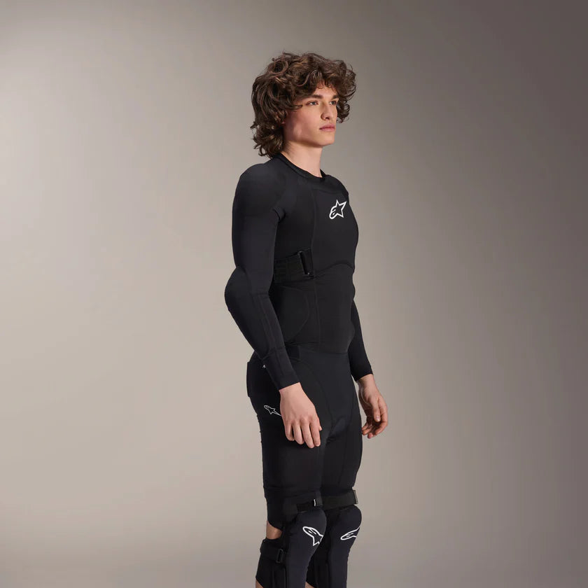 ALPINESTARS A-IMPACT PLASMA Langærmet sort/hvid beskyttelsesvest