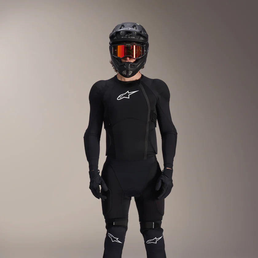 ALPINESTARS A-IMPACT PLASMA Langærmet sort/hvid beskyttelsesvest