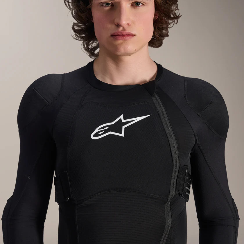 ALPINESTARS A-IMPACT PLASMA Langærmet sort/hvid beskyttelsesvest