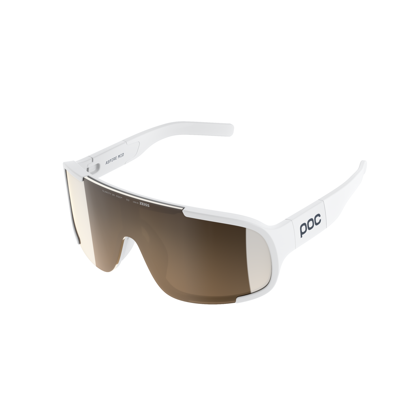 Okulary POC ASPIRE Black Clarity Trail/Częściowo słoneczne srebrne soczewki